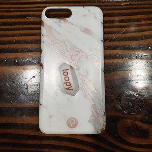 Rose Gold Marble Loopy Case- iPhone 6/7/8 plus